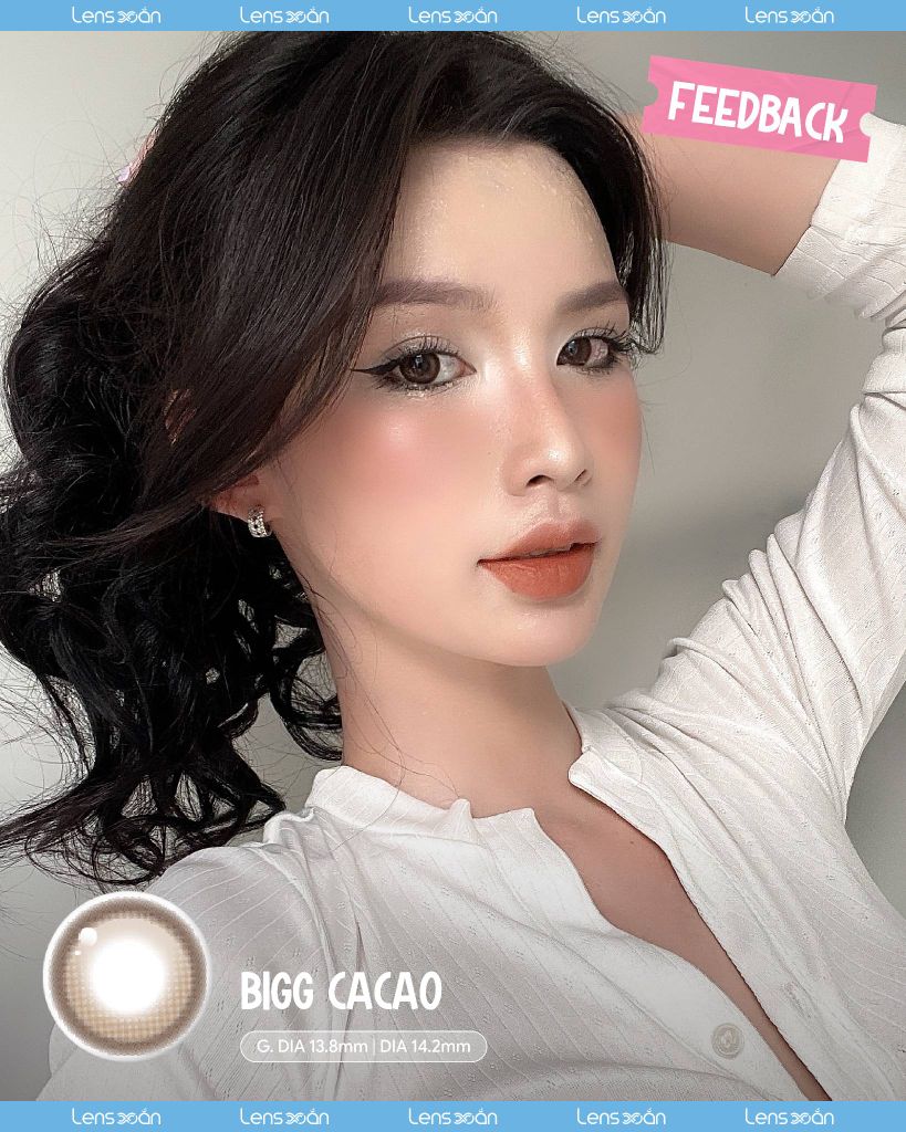 Lens Bigg Cacao MYFiPN nâu cacao hack mắt to tròn tự nhiên