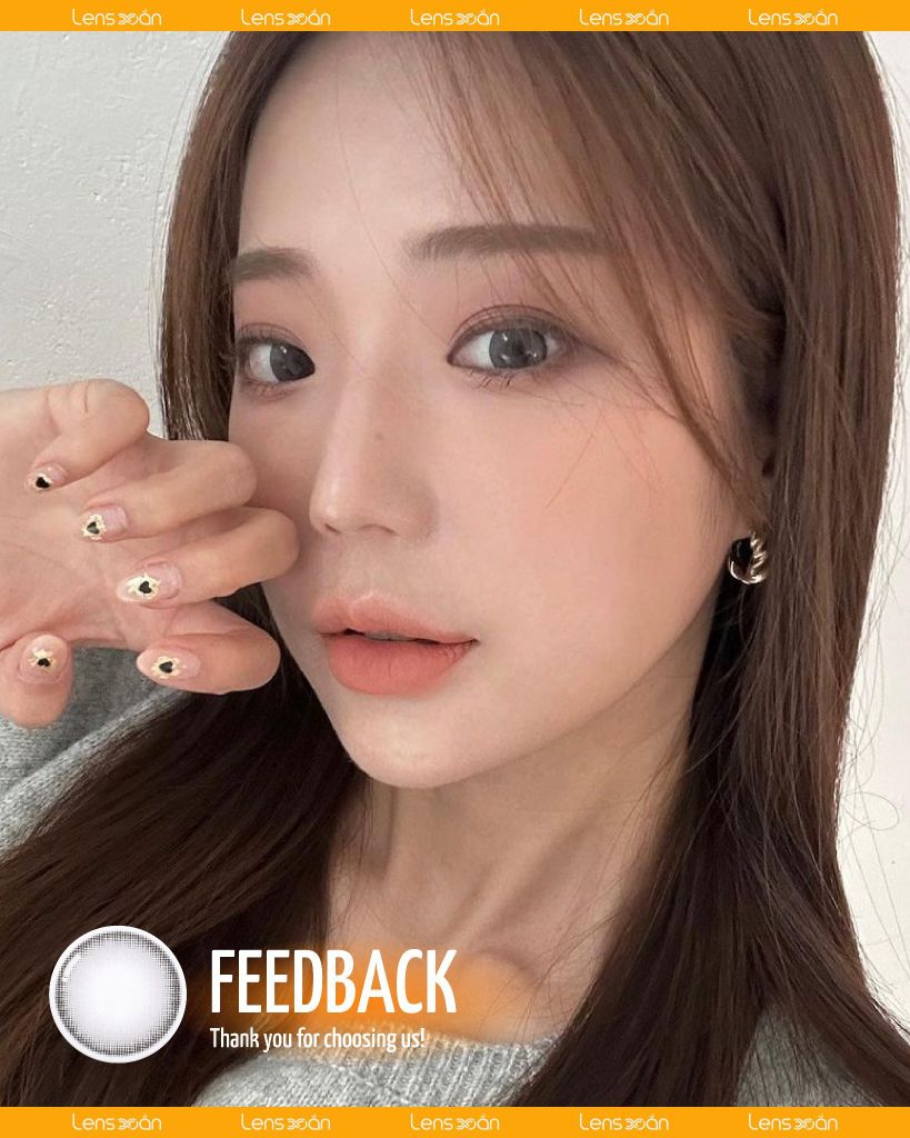 Nils Gray – Lens xám kim loại trendy từ OLENS | Lens Xoắn