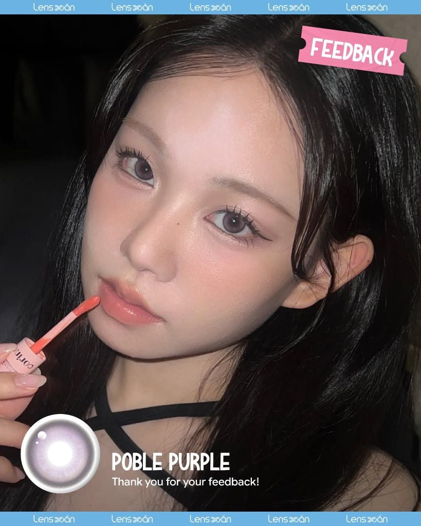 Poble Purple MYFiPN lens tím pastel tự nhiên