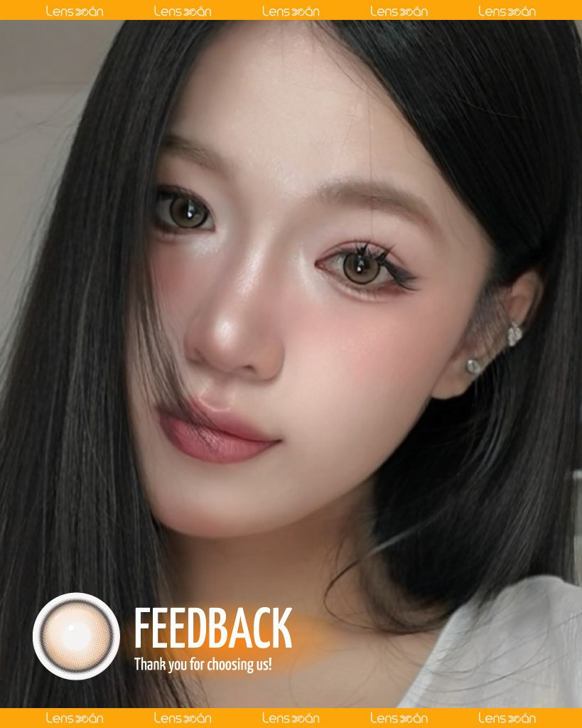 One Pick IG Cream Brown – Lens nâu vàng kem ngọt lịm, cuốn hút ánh nhìn