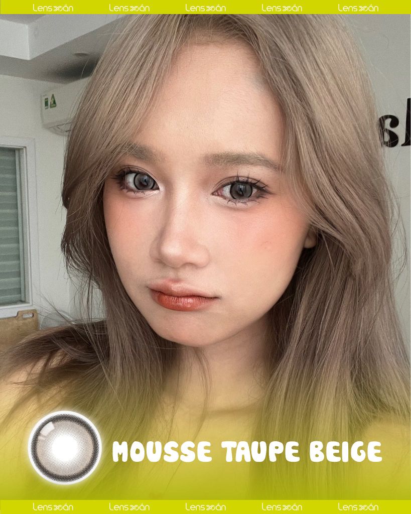 Lens Mousse Taupe Beige OLOLA – Nâu Be Highlight Ánh Khói Cho Makeup Mùa Đông