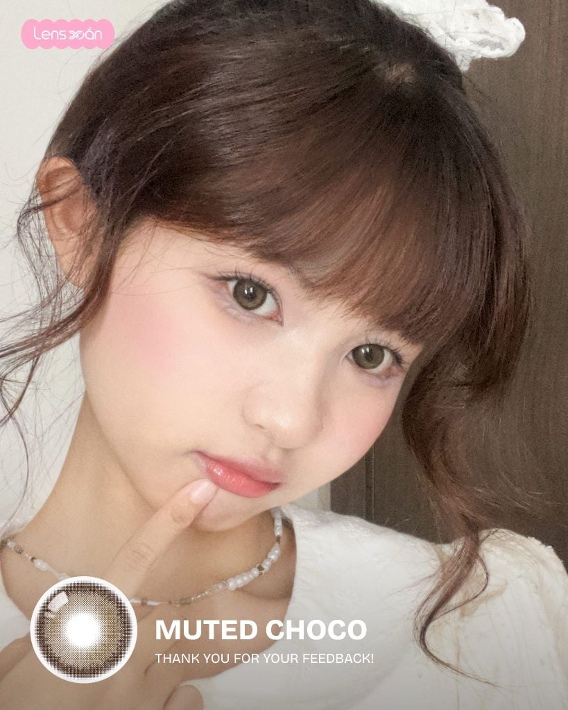Muted Choco Olola lens nâu choco trầm tự nhiên