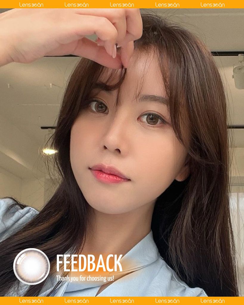 NILS BROWN – Lens nâu cam ấm rạng rỡ, top seller mùa kỷ yếu | Lens Xoắn