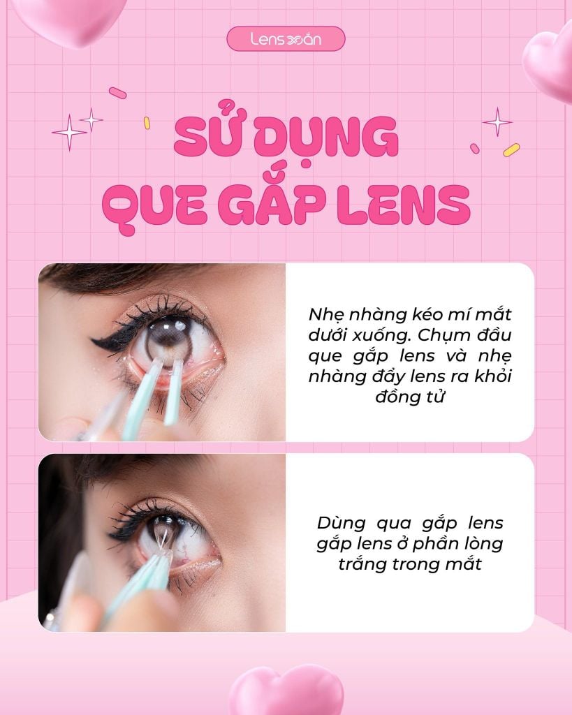 Hướng dẫn cách tháo lens ra khỏi mắt đúng cách an toàn và đơn giản
