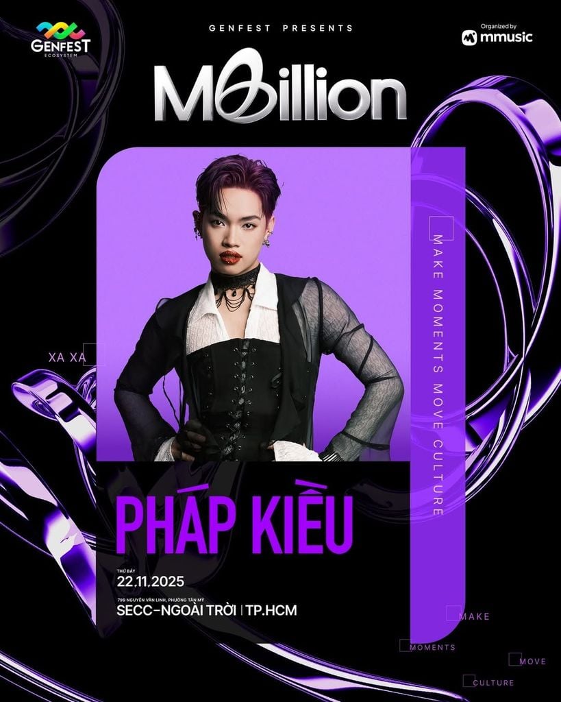 Pháp Kiều tại GENfest MBILLION – Mini concert 45 phút & concept zone