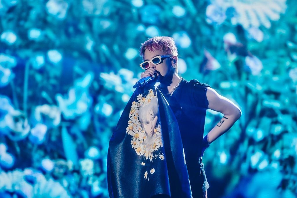 check-in booth cho fan G-Dragon concert 2025 tại Vincom Ocean Park 2