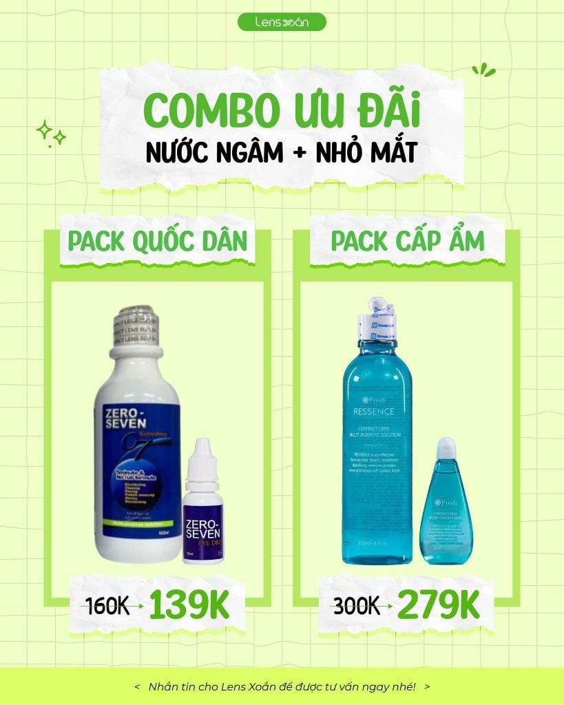 Ngâm kính áp tròng bằng nước lọc có an toàn không