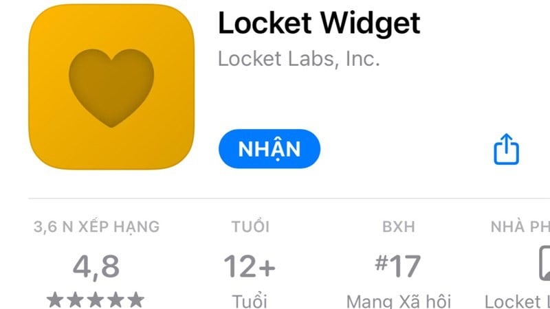 Tải app Locket Widget trên App Store cho iPhone