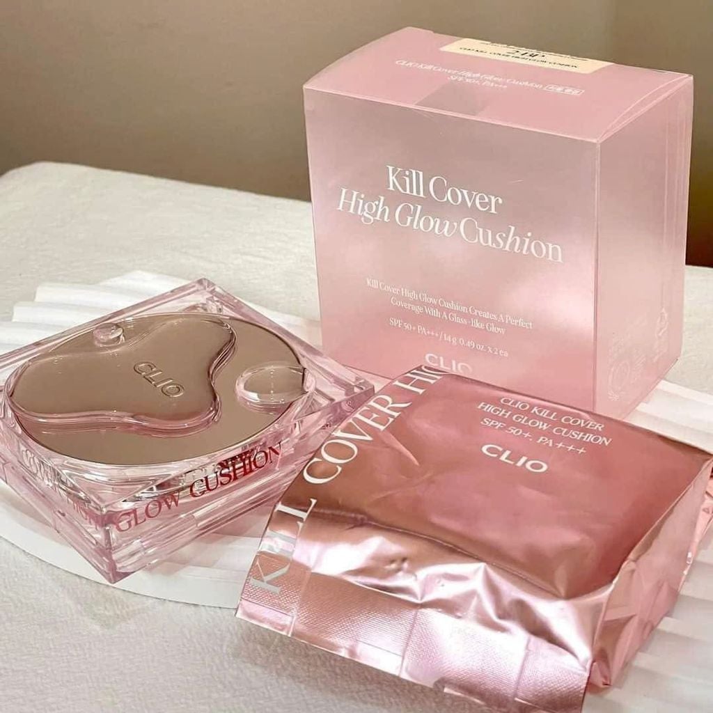 Review Clio cushion da khô – Glowy, không mốc, bền màu