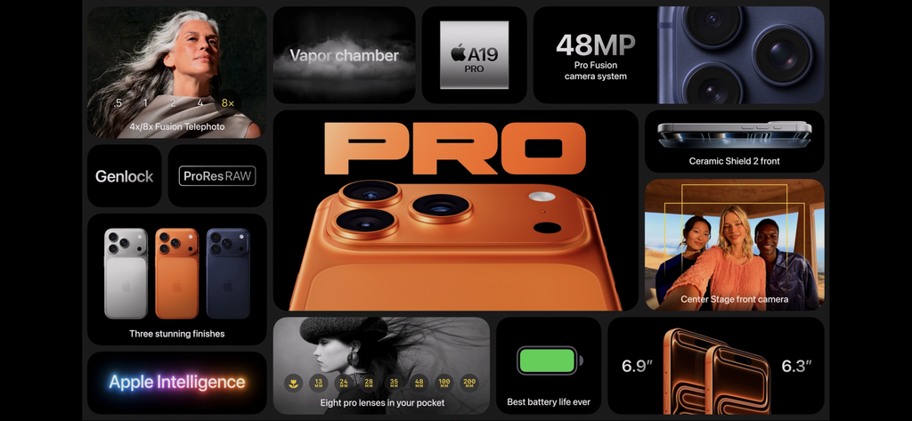 [Chính thức] Apple trình làng iPhone 17, iPhone 17 Air và iPhone 17 Pro/Pro Max: Thiết kế mới, màu cam gây sốt và nâng cấp camera mạnh mẽ