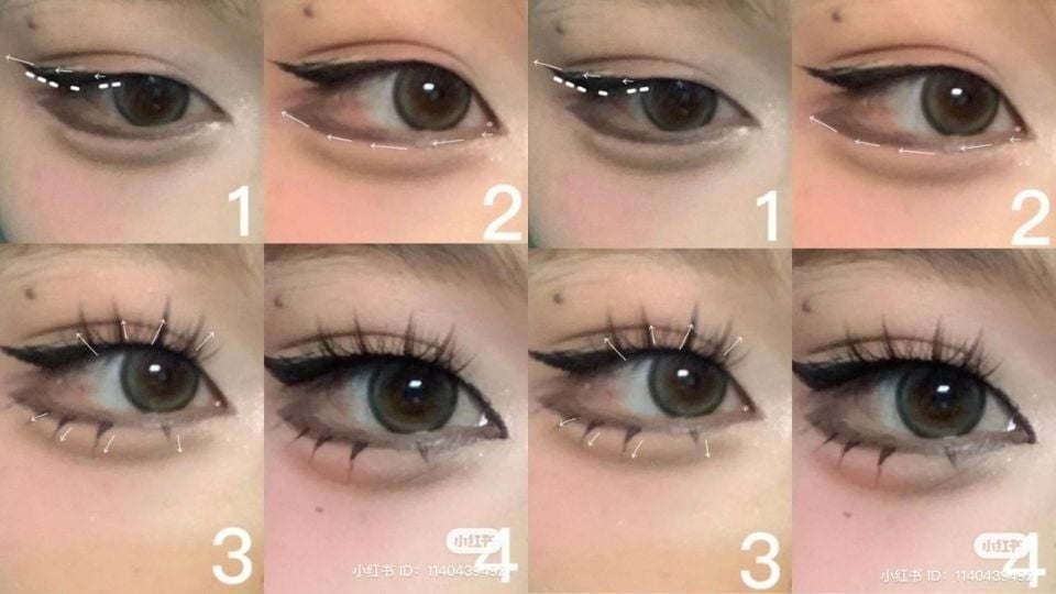 Mi giả chữ A đặc trưng Douyin