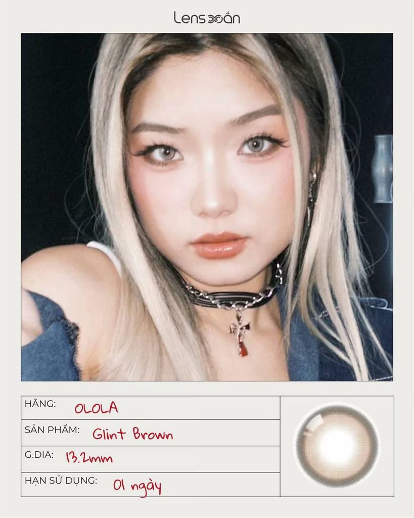 Glint Brown – Lens vibe Em Xinh Danmy ngọt ngào