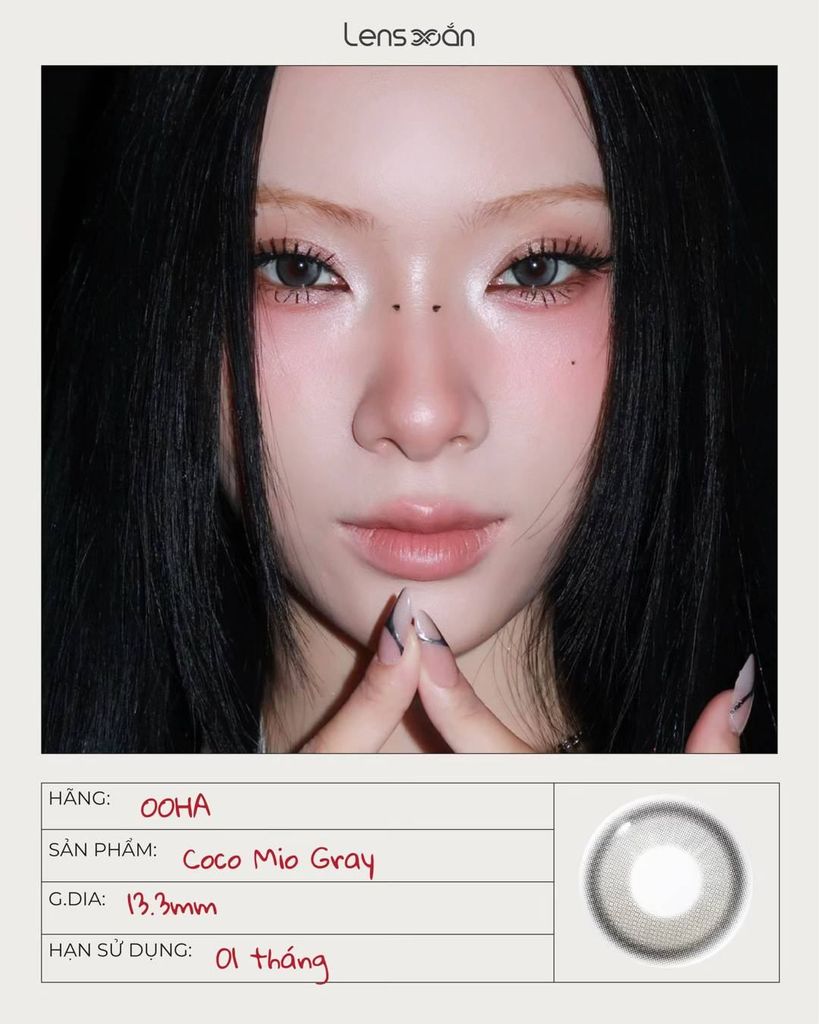 Coco Mio Gray – Lens vibe Mỹ Mỹ thời thượng