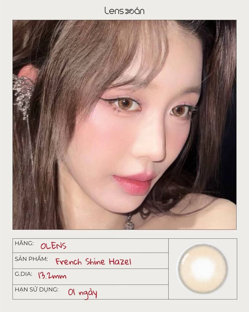 French Shine Hazel – Lens vibe Han Sara ngọt ngào