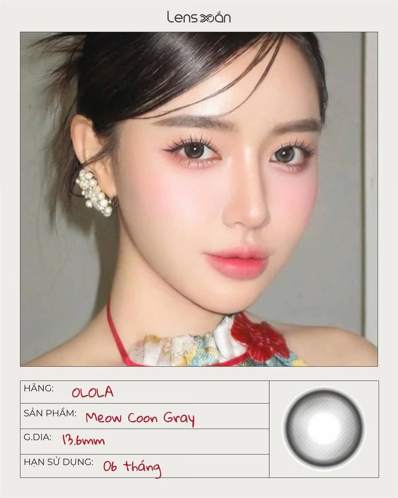 Meow Coon Gray – Lens vibe Bích Phương tinh nghịch