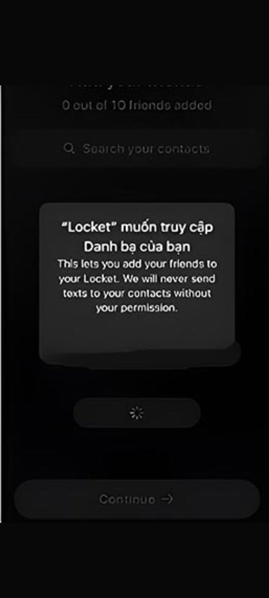 Thêm bạn bè trên Locket Widget