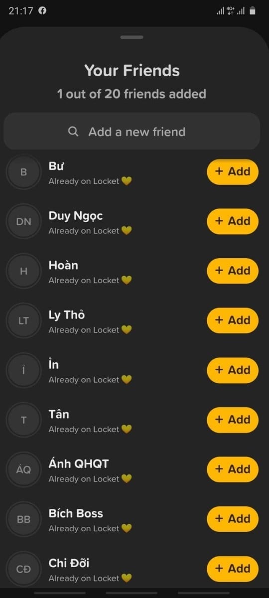 Thêm widget Locket lên màn hình chính