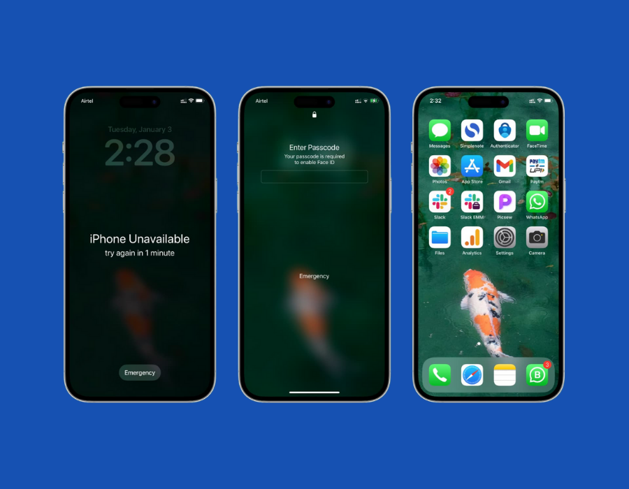 Kết nối iPhone với máy tính để reset mật khẩu