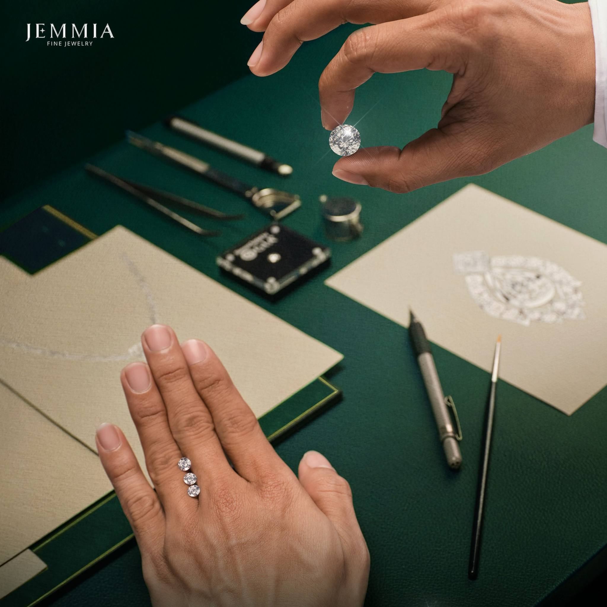 Viên kim cương chất lượng cao đảm bảo khả năng phản xạ ánh sáng vượt trội