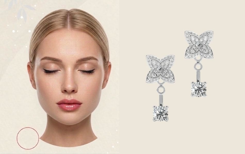 Hướng dẫn chọn bông tai cho khuôn mặt tròn