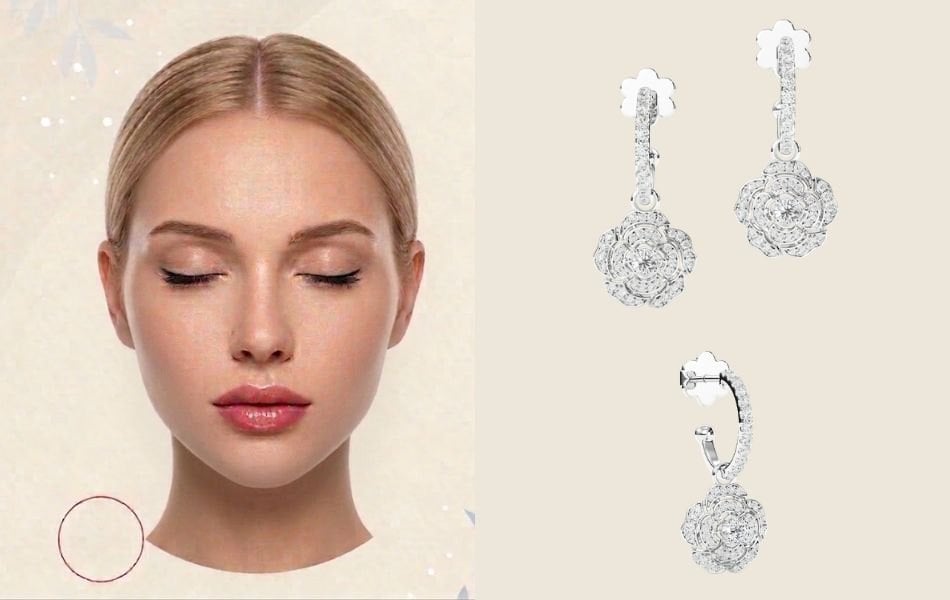 Bông tai phù hợp với khuôn mặt oval