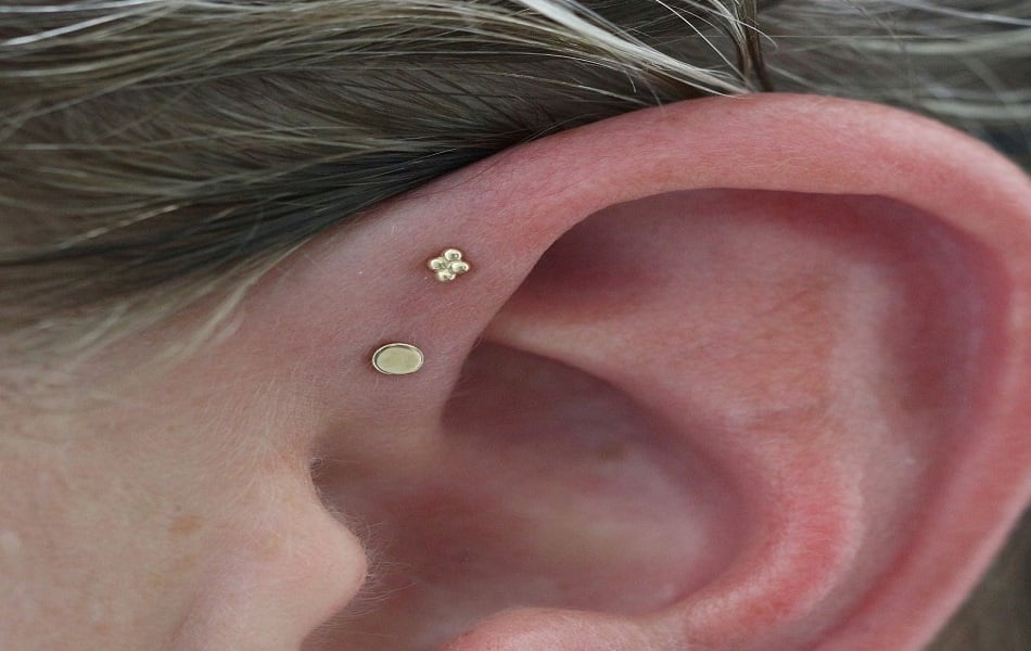 các vị trí xỏ khuyên tai phổ biến