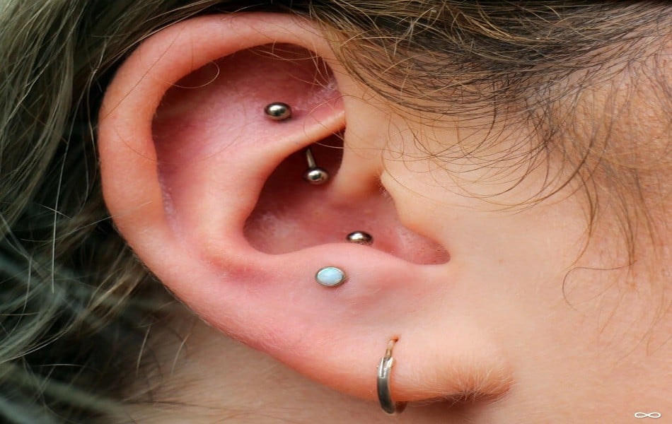 các vị trí xỏ khuyên tai phổ biến