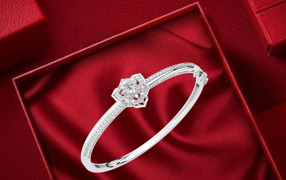 Vòng tay bangle hoa sen