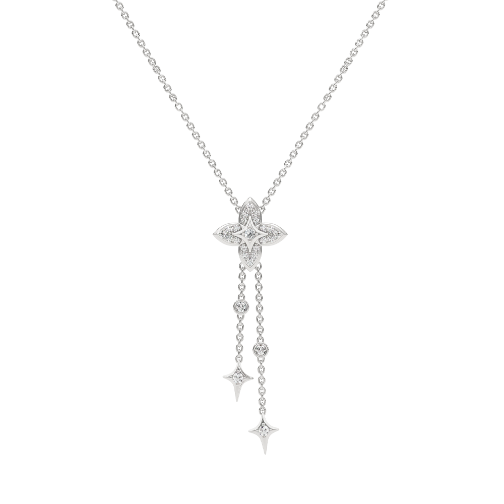 Dây Chuyền Kim Cương Tự Nhiên Nữ Dáng Cỏ 4 Lá&nbsp;- PDFNJ2401751 Tại Jemmia Diamond Thiết Kế Tinh Tế, Khác Biệt