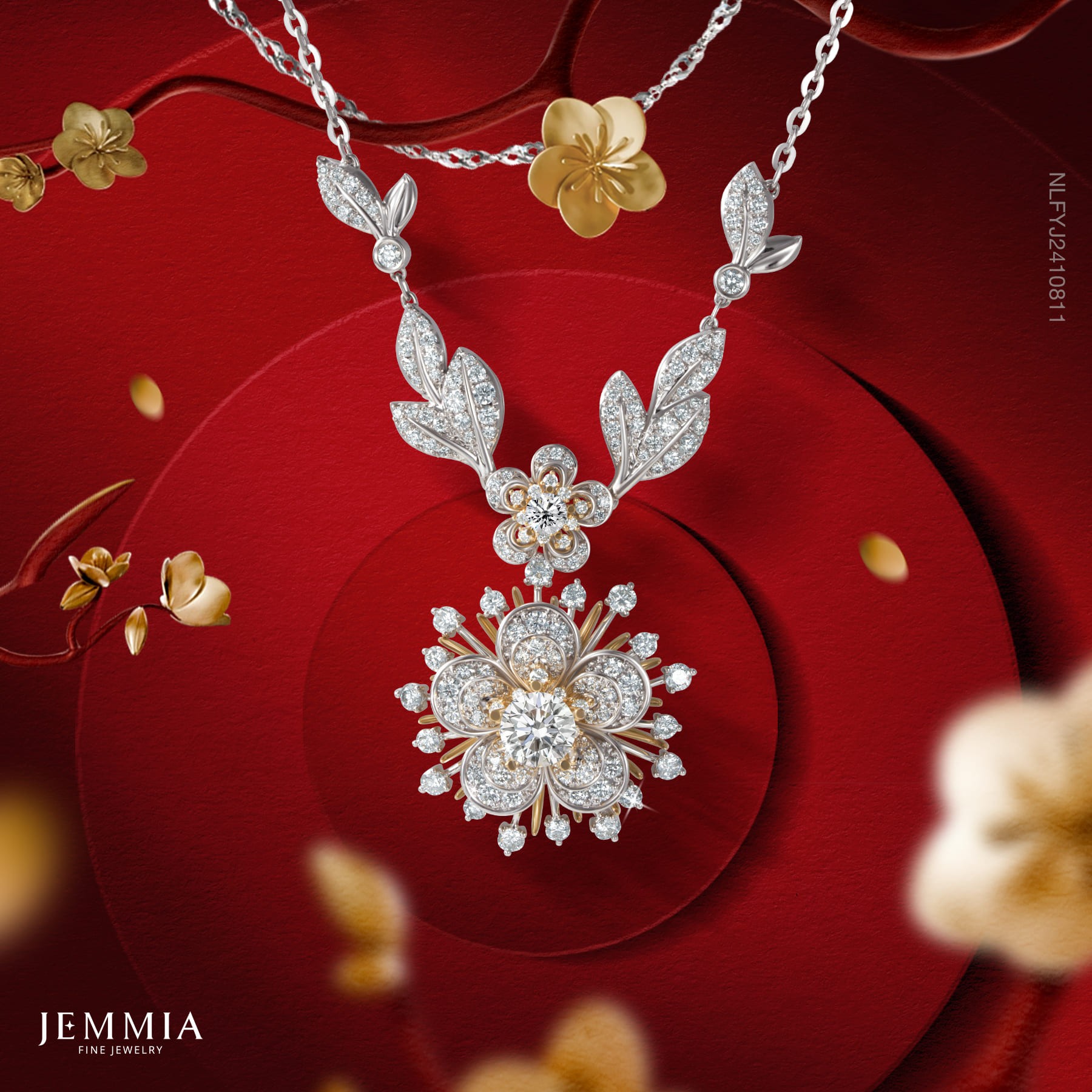 mặt dây chuyền hoa mai