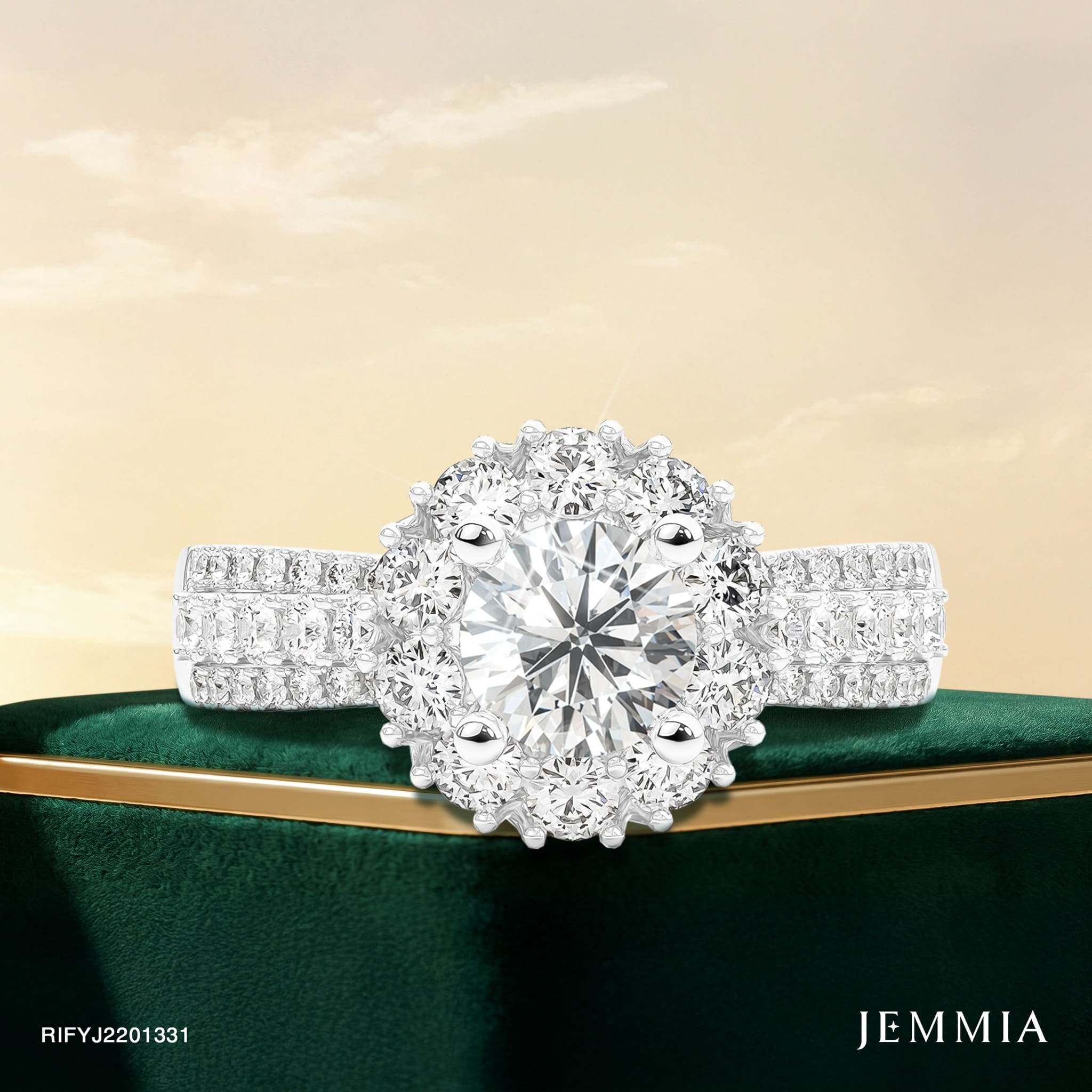 Nhẫn Halo 1 Carat