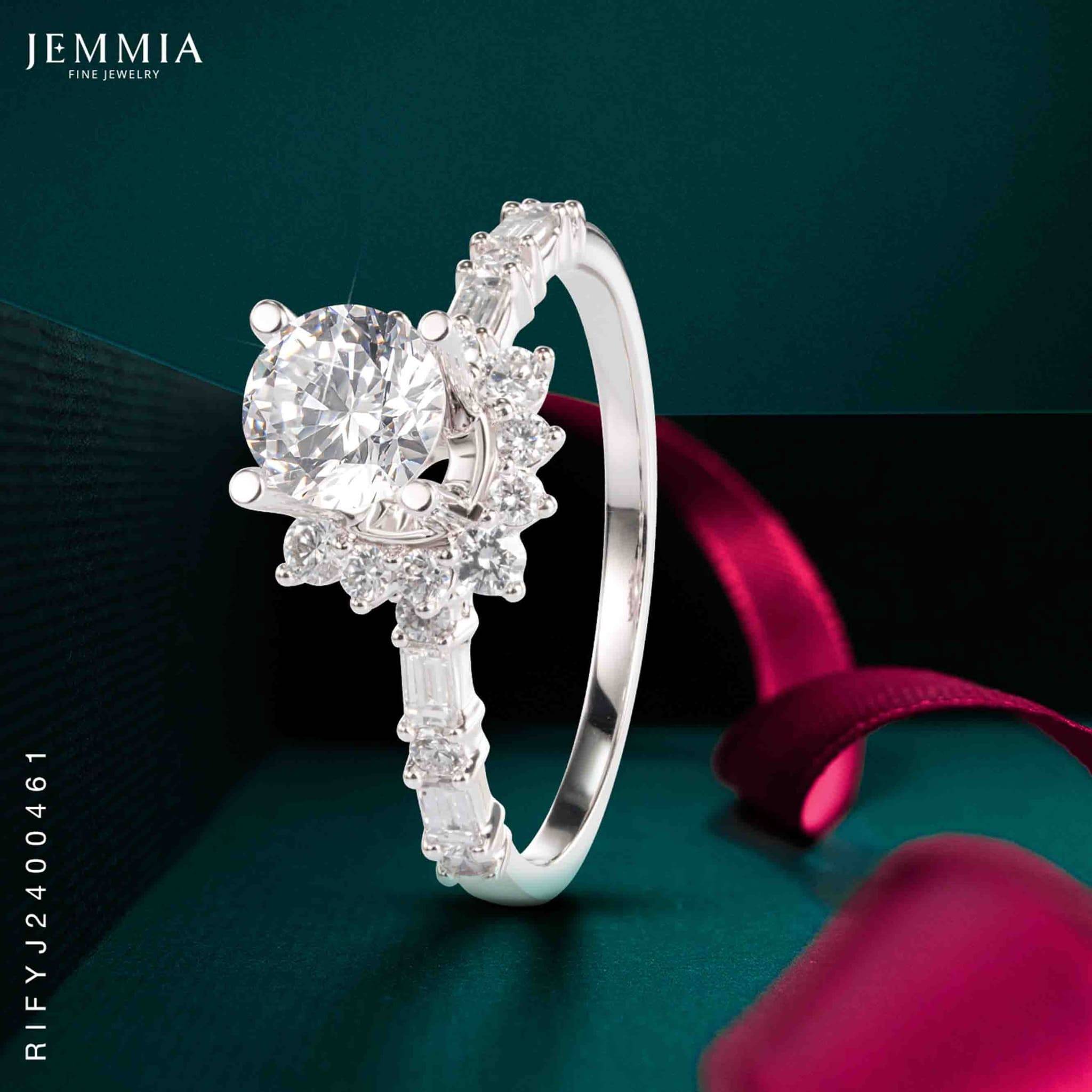 Nhẫn kim cương 8 ly 3