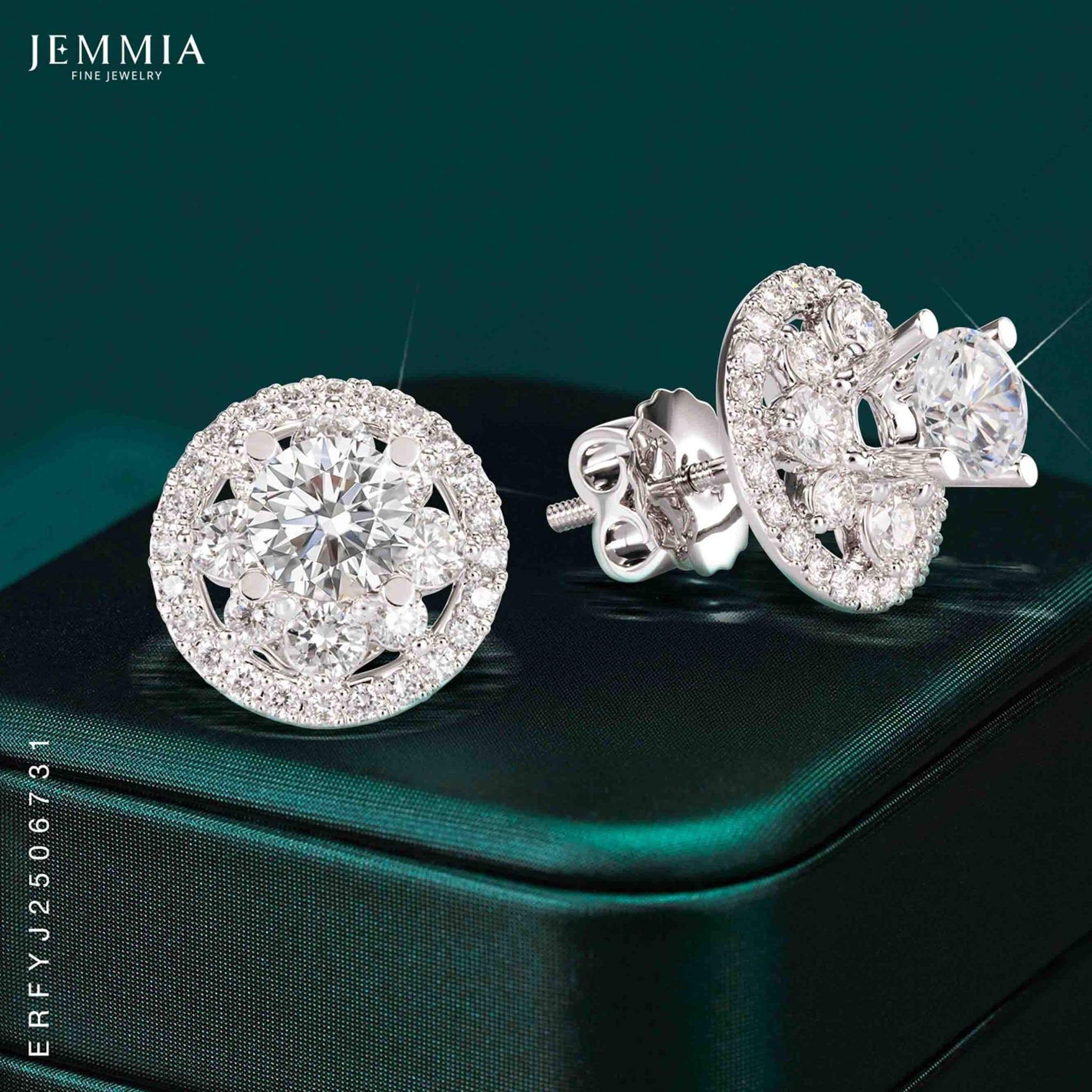 Bông tai kim cương