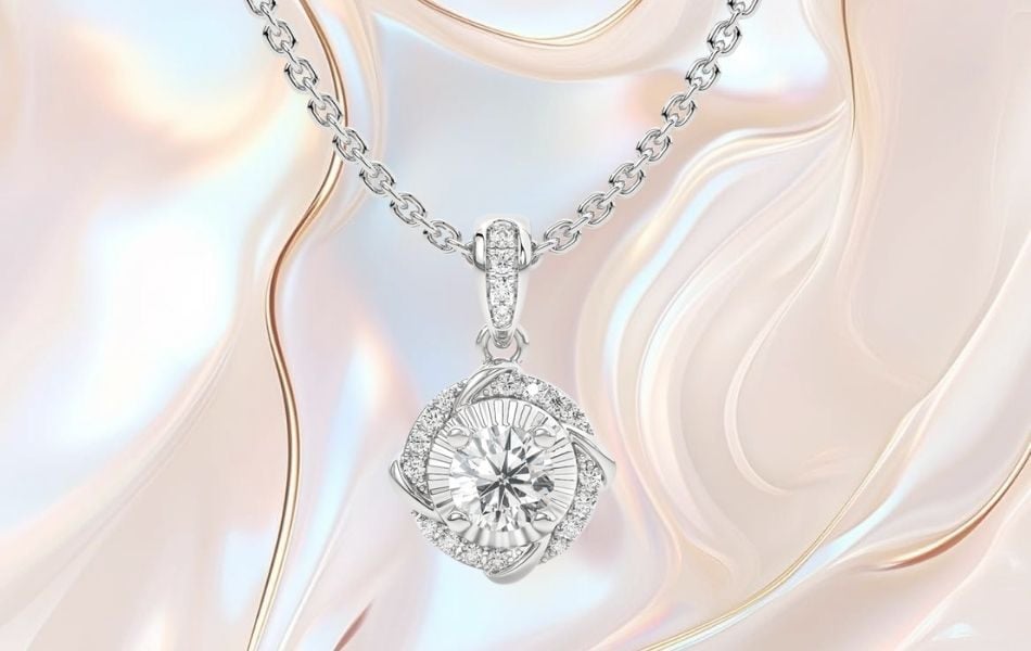 top 6 mẫu dây chuyền kim cương đẹp