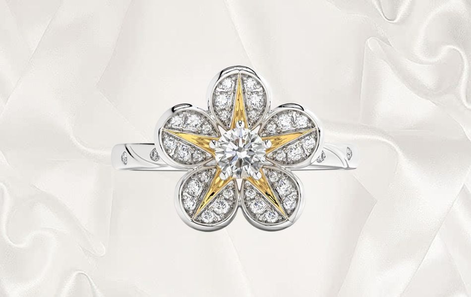 Giá nhẫn hoa mai vàng 24K được tính dựa trên: (Giá vàng thời điểm x Trọng lượng) + Tiền công chế tác. Vì là vàng nguyên chất, giá trị của nhẫn sẽ biến động sát xao theo bảng giá vàng thế giới và trong nước mỗi ngày.