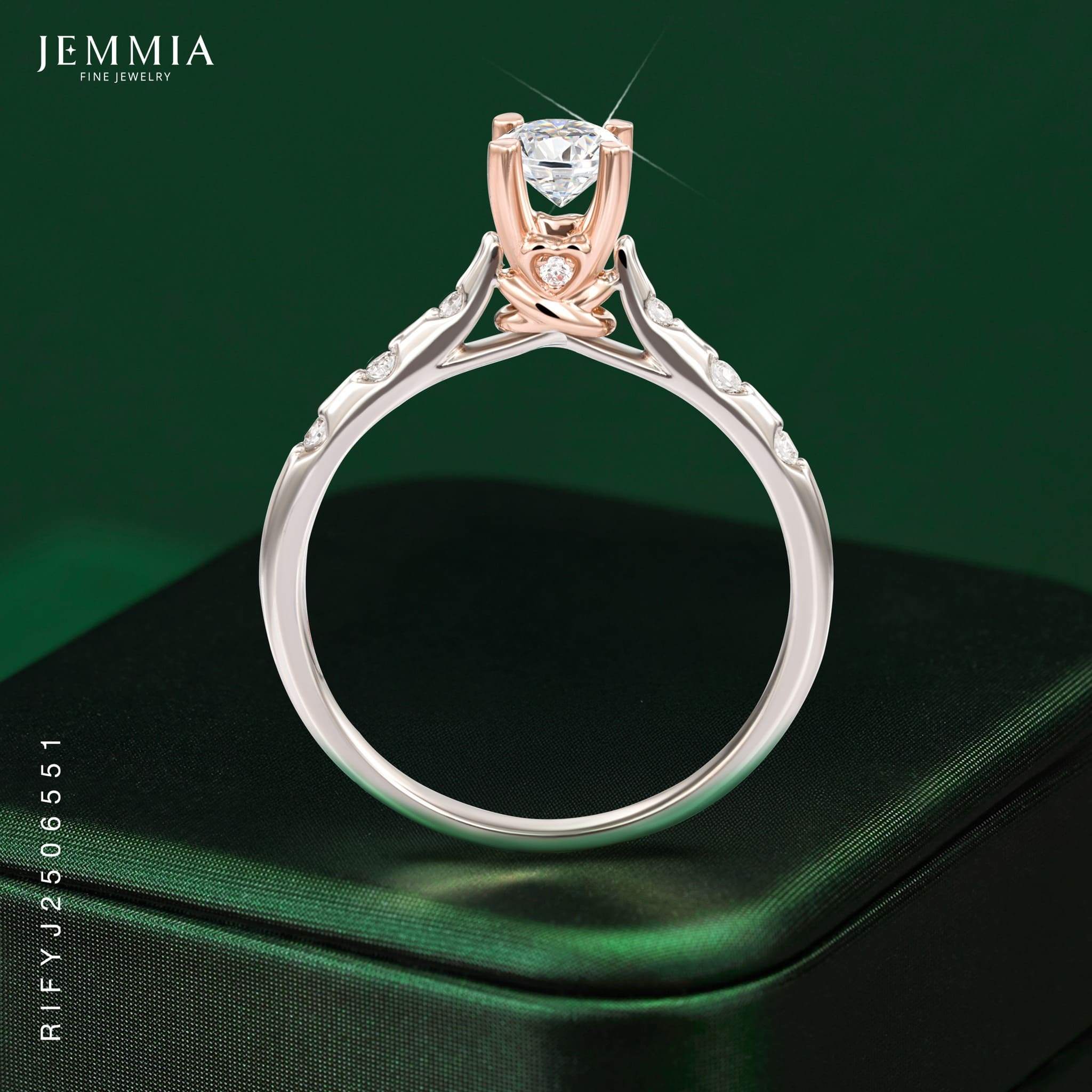 Gợi ý 10 nhẫn kim cương 1 hột đon giản