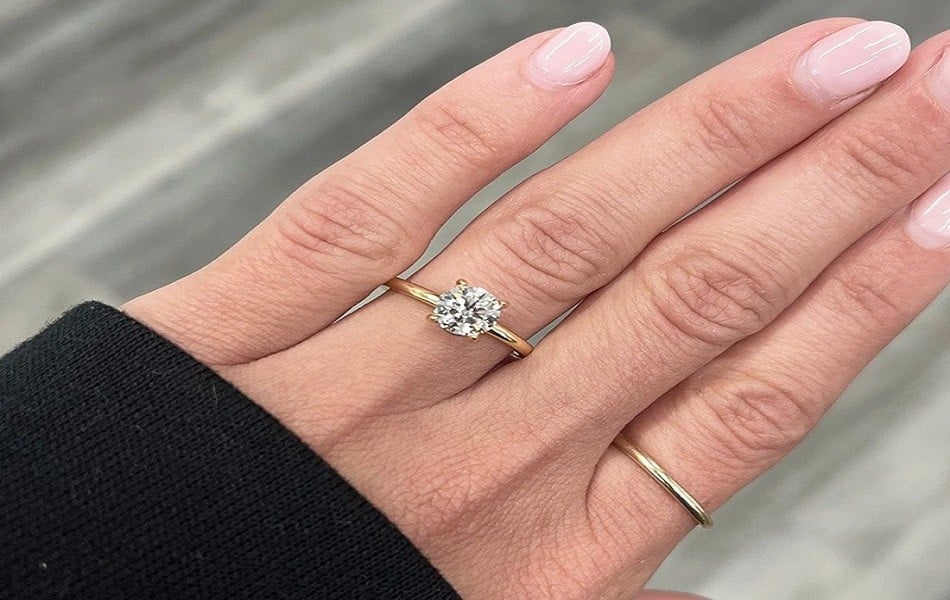 Gợi ý 10 nhẫn kim cương 1 hột đon giản