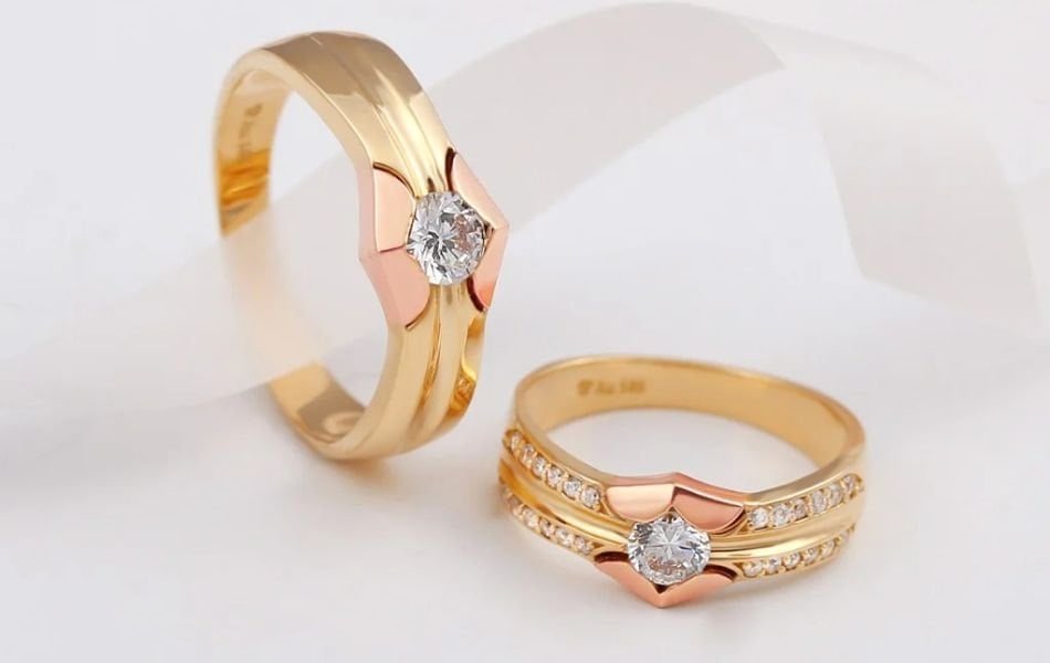 Nhẫn cưới vàng 14K