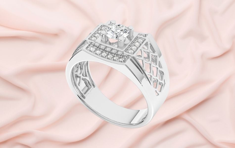 nhẫn hột xoàn nam