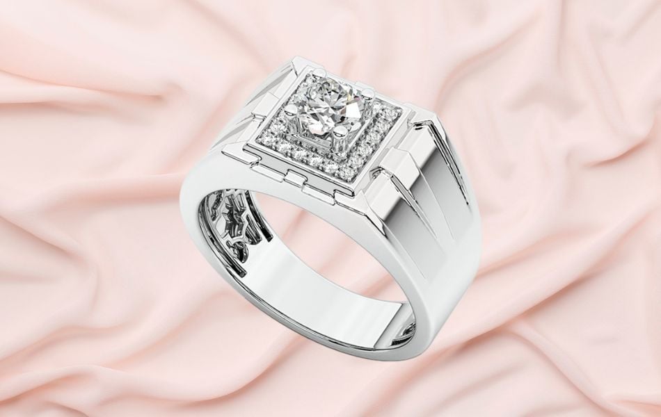 nhẫn hột xoàn nam