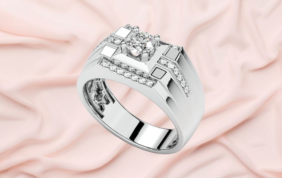 nhẫn hột xoàn nam