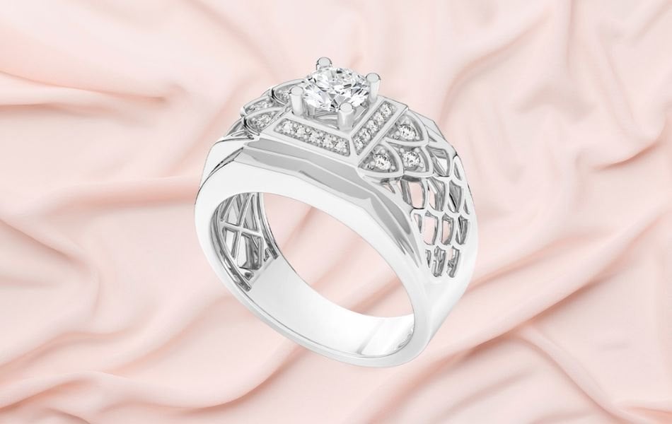 nhẫn hột xoàn nam