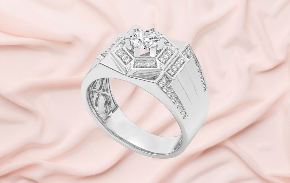 nhẫn hột xoàn nam