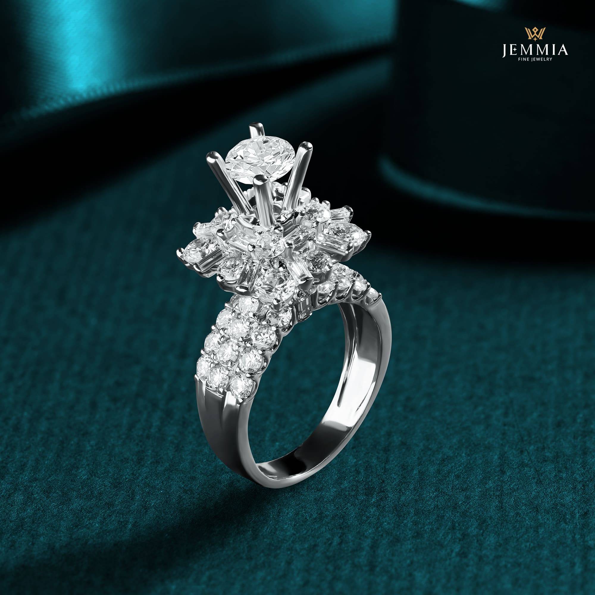 Jemmia women's diamond ring