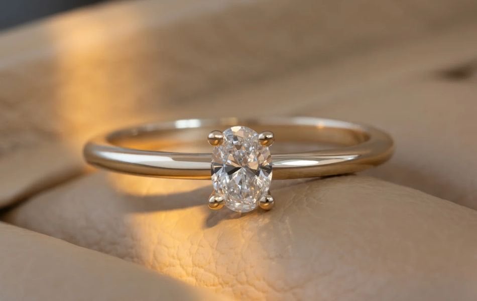 Cách chọn nhẫn&nbsp;kim cương Oval đẹp theo tiêu chuẩn chuyên gia