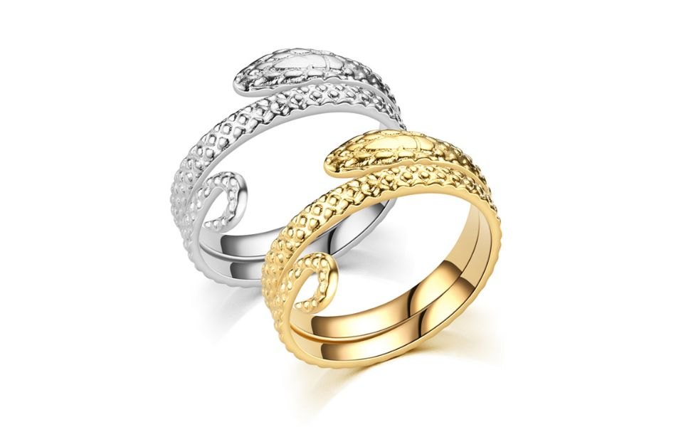 Nhẫn rắn vàng bạc