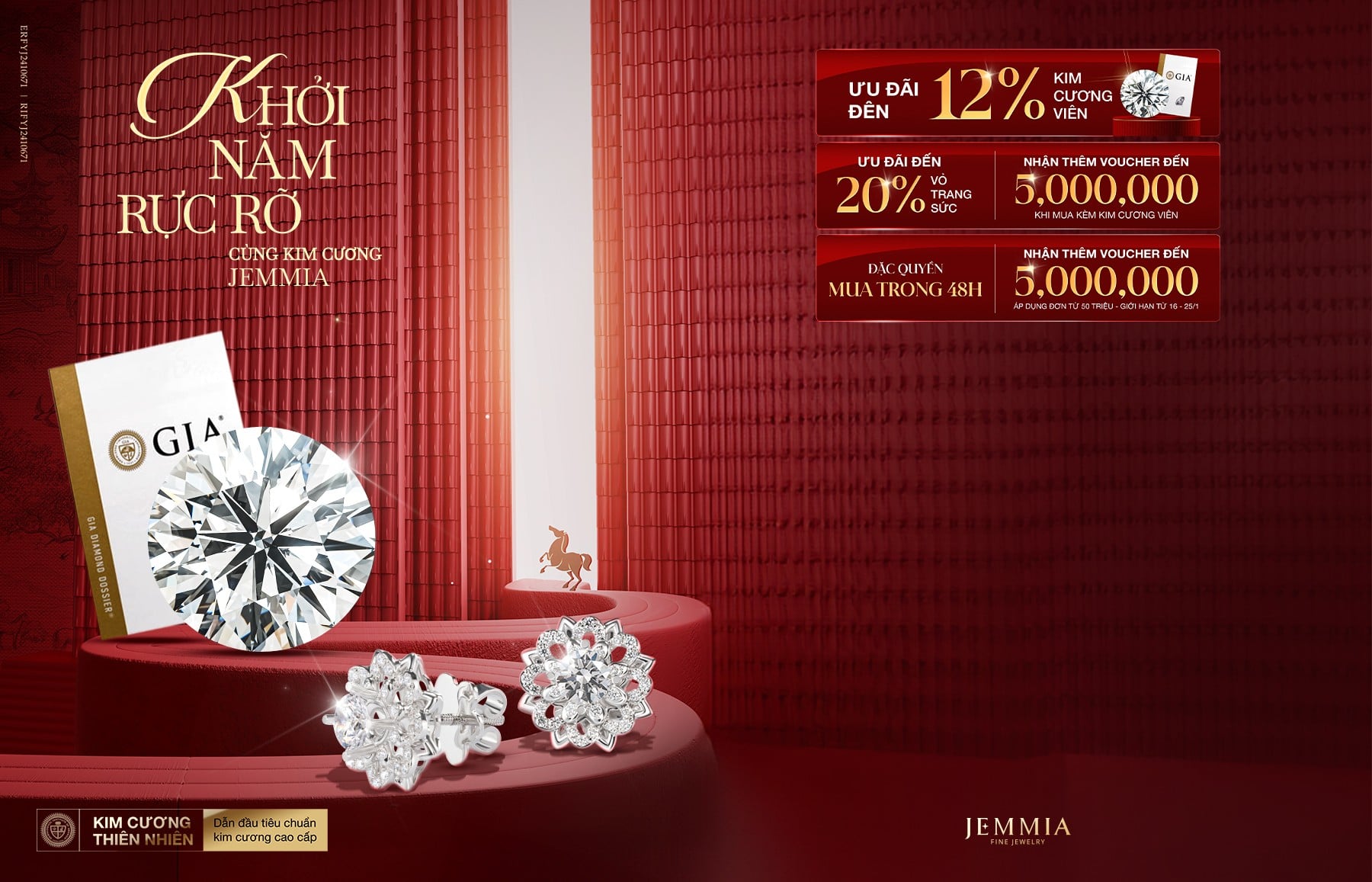 khởi năm rực rỡ cùng kim cương jemmia