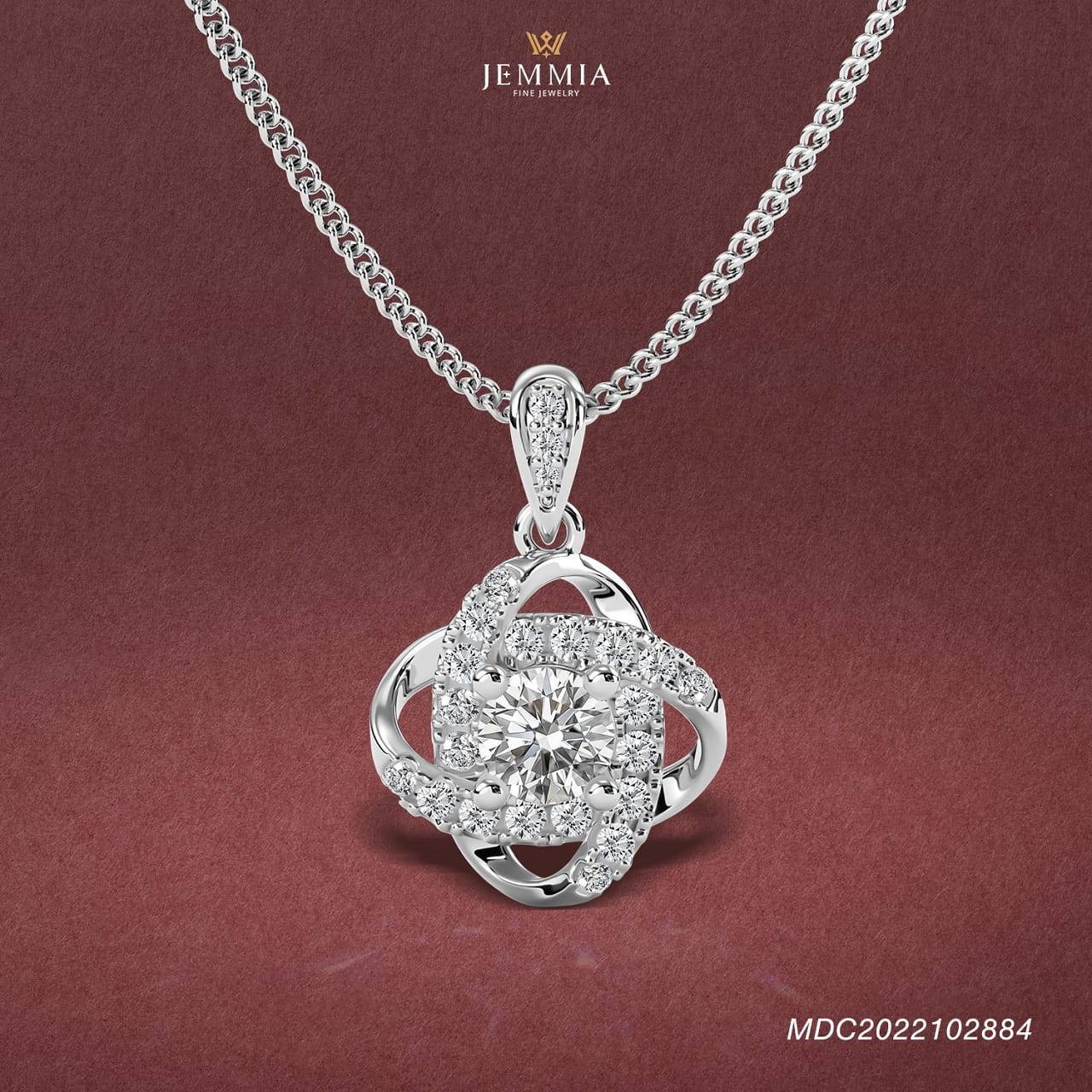 mặt dây chuyền kim cương tặng vợ ngày 8/3