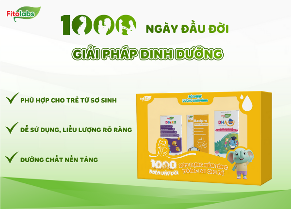 bộ 3 sản phẩm cho 1000 ngày đầu đời