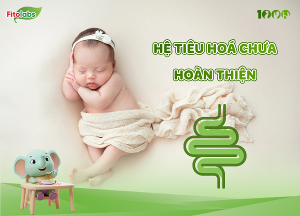 hệ tiêu hoá ở trẻ sơ sinh chưa hoàn thiện